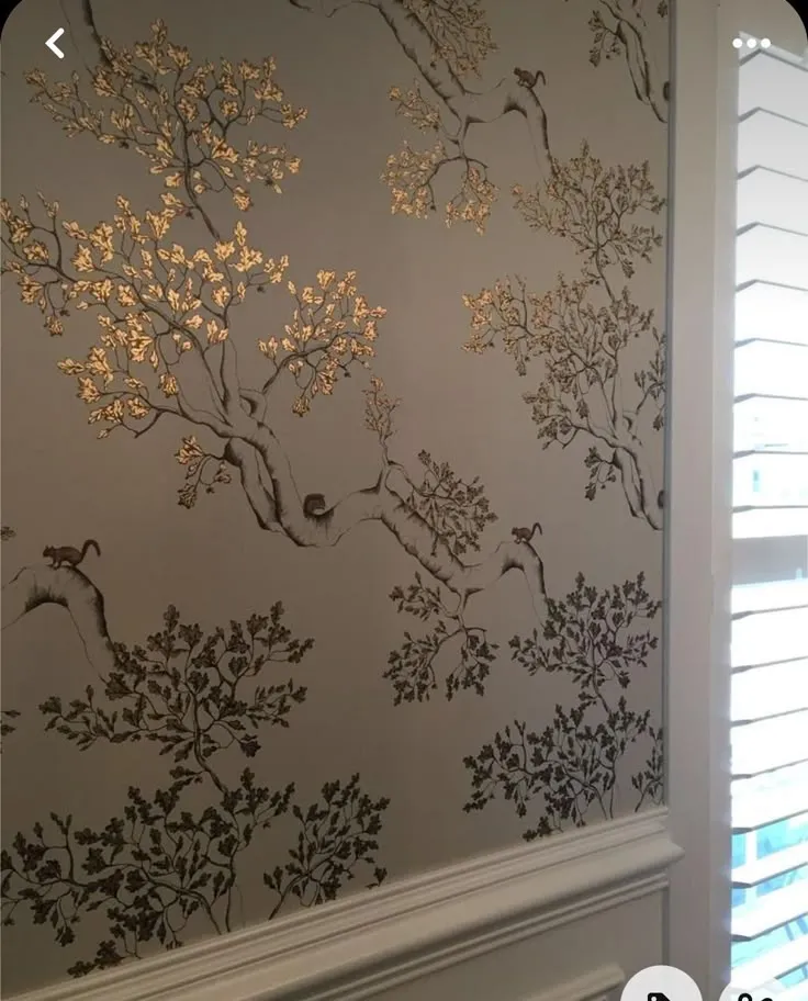 Metallic Leafing Accent Wall